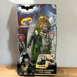 The Dark Knight Batman Punch Packing The Joker Action Figure With Collector Card
